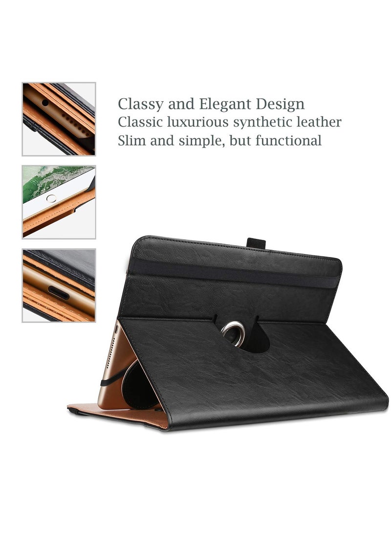Procases 10" 10.1" Inch Tablet Case Universal Protective Cover Stand Folio Case Touchscreen Tablet with 360 Degree Rotatable Kickstand Black - Image 4