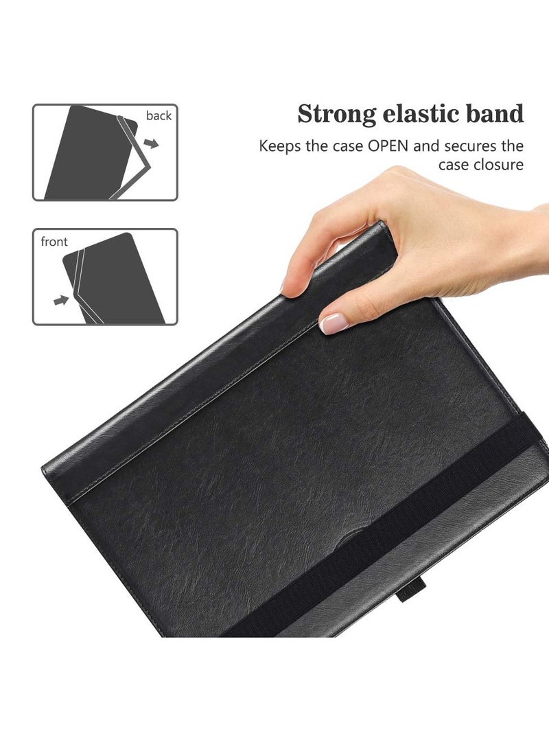 Procases 10" 10.1" Inch Tablet Case Universal Protective Cover Stand Folio Case Touchscreen Tablet with 360 Degree Rotatable Kickstand Black - Image 2