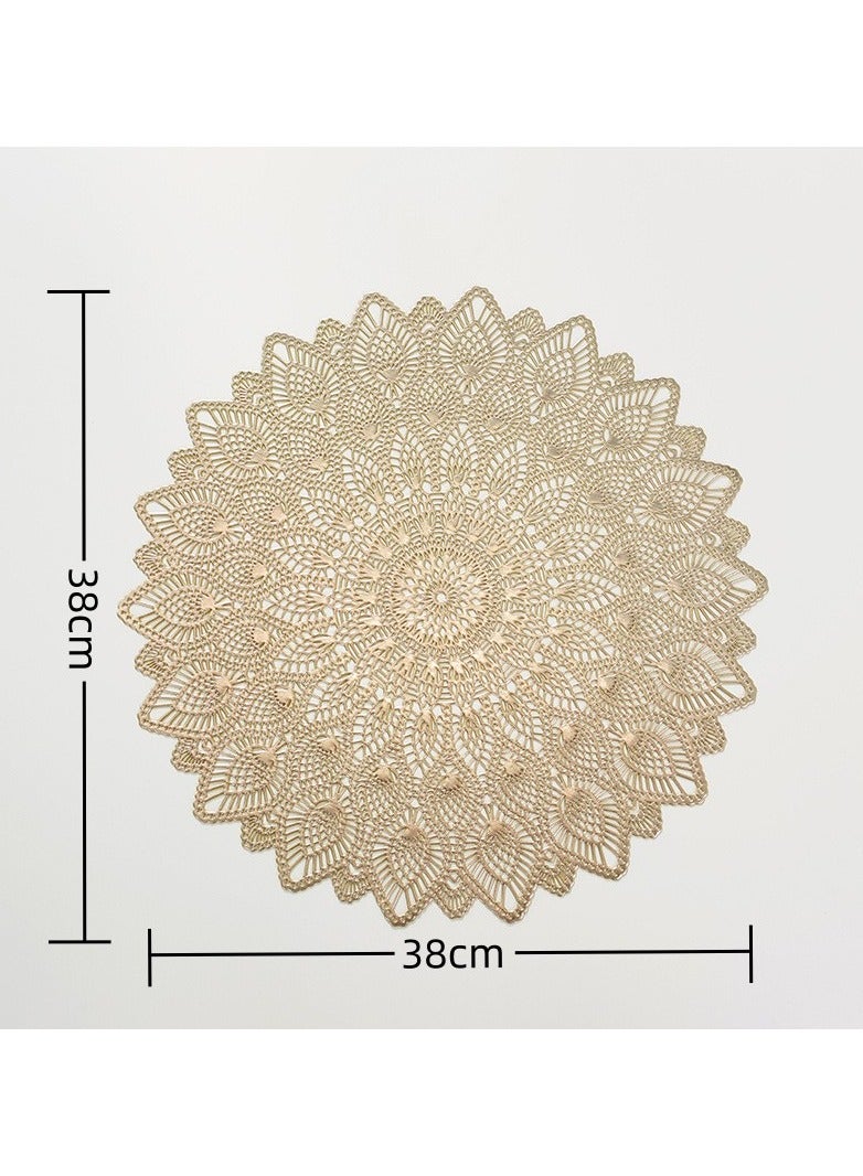 Placemats Set of 6, Heat Resistant Washable Waterproof Oil-Proof Placemats, Wrinkle Free Kitchen Dining Table Mats - Image 5