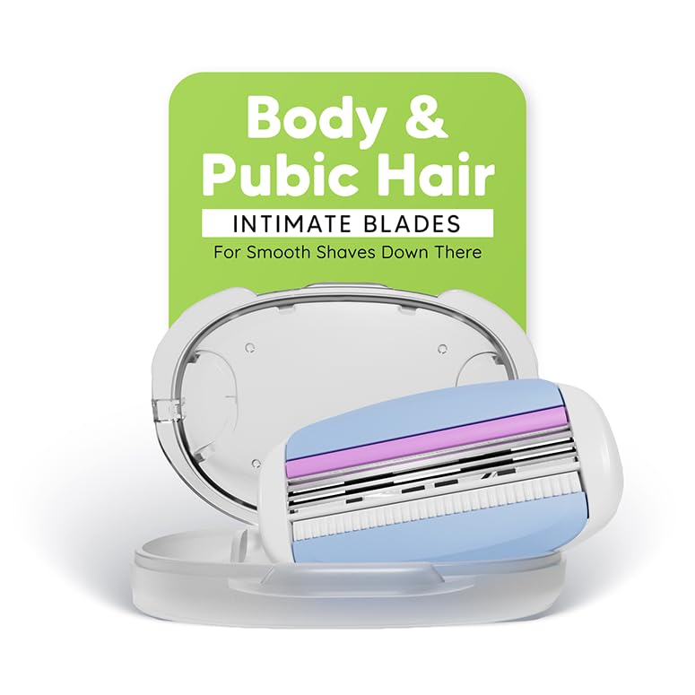 LetsShave Korean 3 Blade Body & Pubic Hair Razor Set, Dual Moisture Bar & Soothing Strip, Micro Comb Guard, Pivot Head, Pink, Men's Sensitive Skin, 3 Count - Image 2