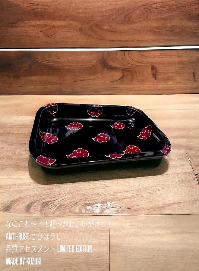 KOZUKI Premium Metal Rolling Tray - 11x7 inches, Gold Plated, Trendy Gifts, Serving Tray with Anime Design (Cloud) - Image 5