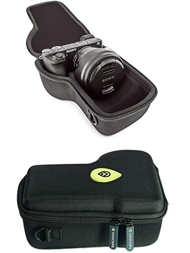 GOSCOPE ALPHA GO CASE - compact hard shell case compatible with SONY ALPHA a5100, a6000, a6100, a6300, a6400, a6500, a6600, a7c, ZV-E10, Camera Body w/Lens Sizes 10mm-105mm [FITS CAMERA & LENS] - Image 1