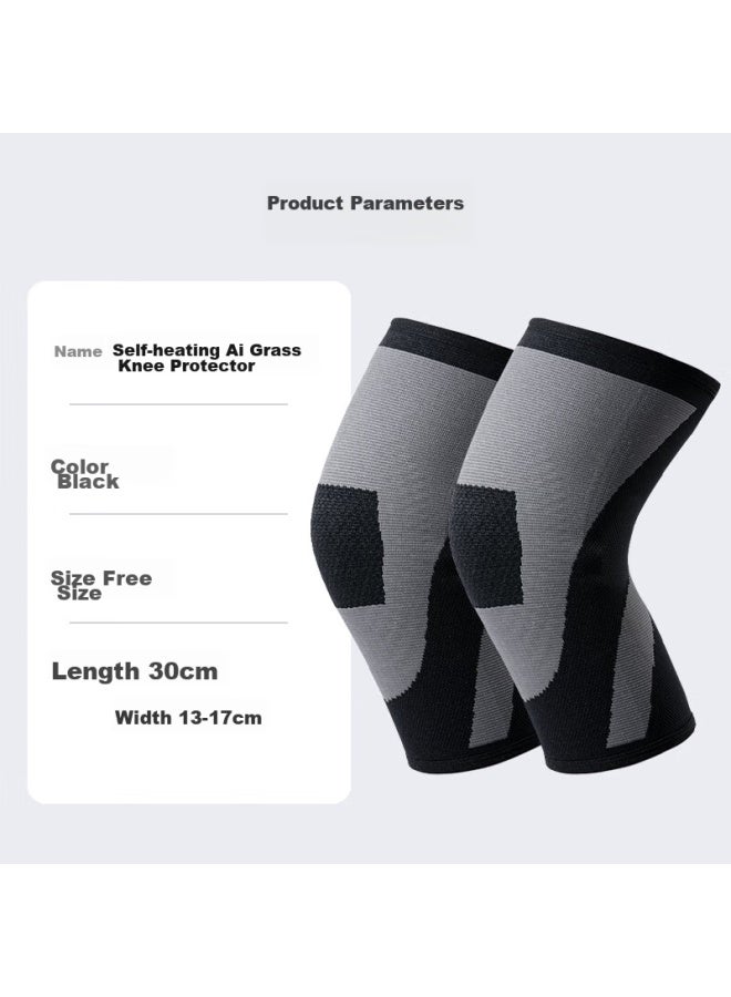 Fashuo Mugwort Self-heating Knee Brace, Warm, For Arthritis, Winter, Cold Legs, Cold Prevention, For Men And Women, Middle-aged And Elderly Specific - Image 5