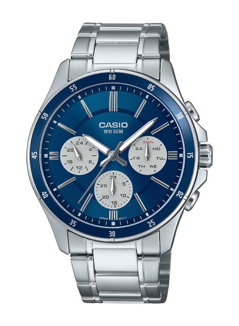 CASIO Quartz Analog Stainless Steel Men's Watch MTP-1374D-2A3V
