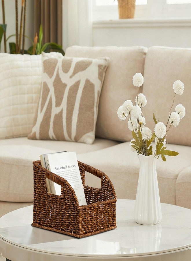 Stylave Wicker Baskets for Organizing,Pantry, Kitchen Counter with Handles, Handwoven Woven Storage Baskets for Fruit, Bread, Vegetable, Waterproof Storage Bins for Shelves, 3 Pack, Brown - Image 5