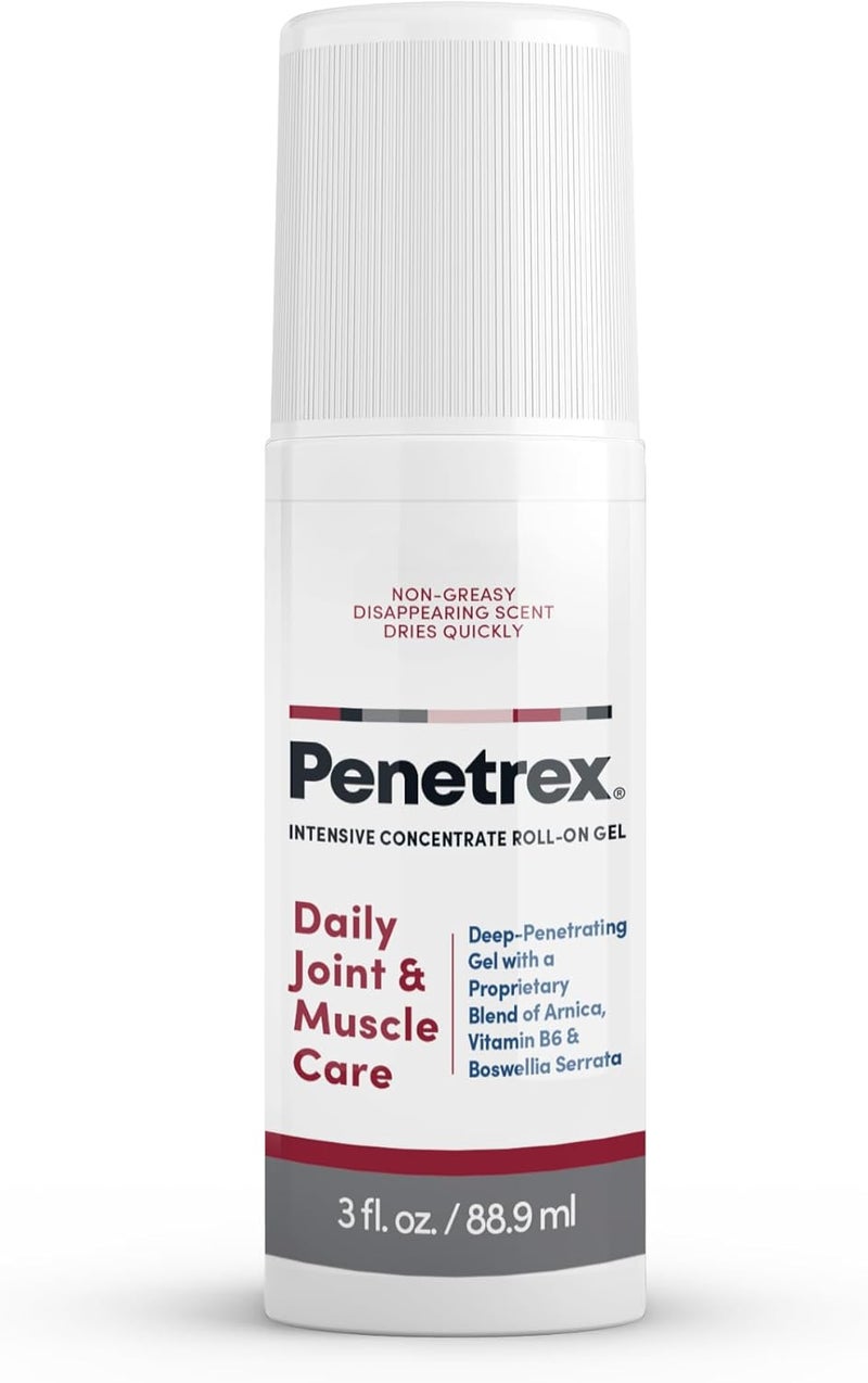 penetrex Penetrex Joint & Muscle Therapy Roll On - Soothing Gel for Back, Neck, Hands, Feet - Premium Whole Body Rub with Arnica, Vitamin B6 MSM & Boswellia - 3oz 