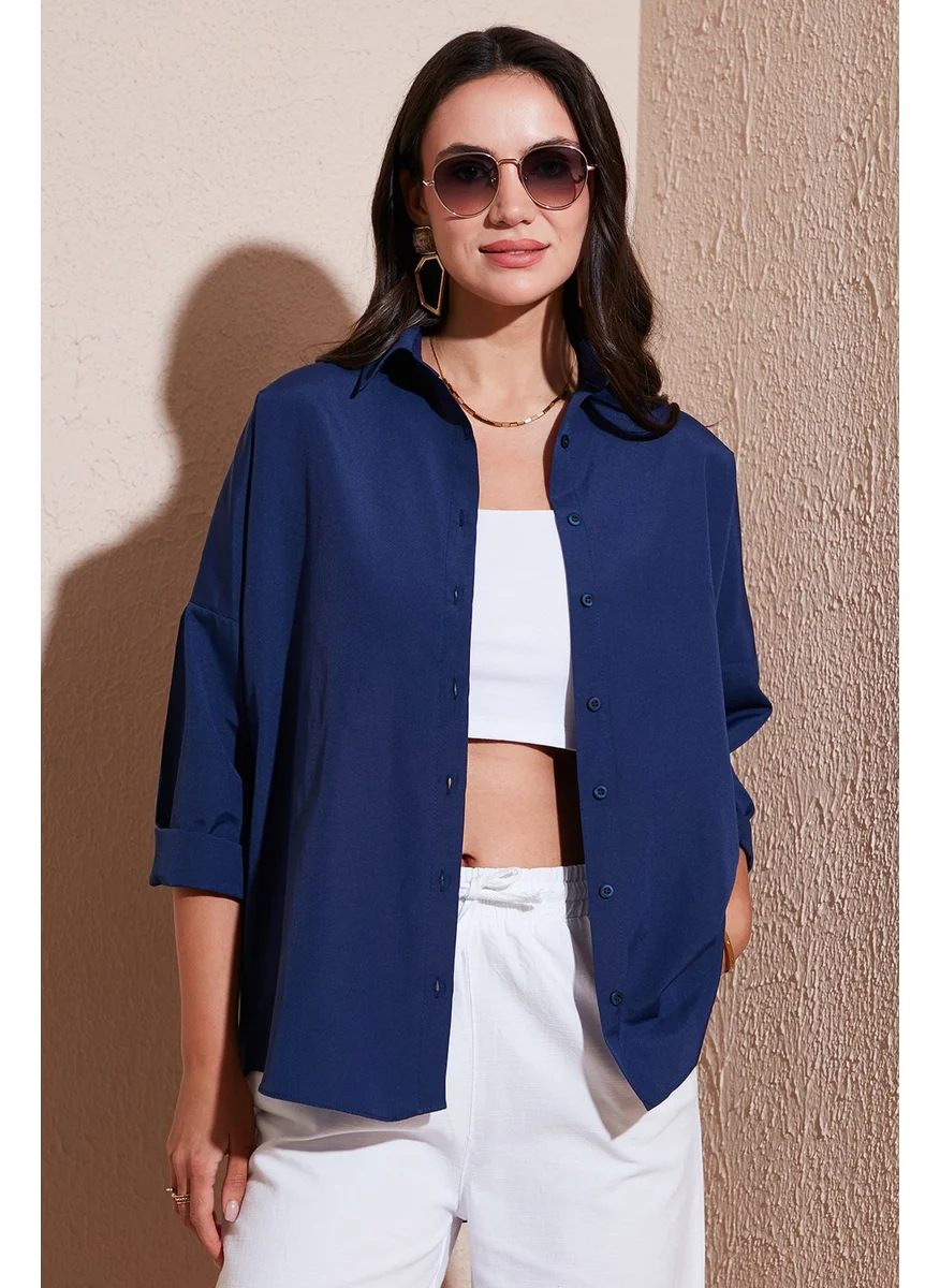 Lela Cotton Blend Regular Fit Shirt Women's Shirt 6772418