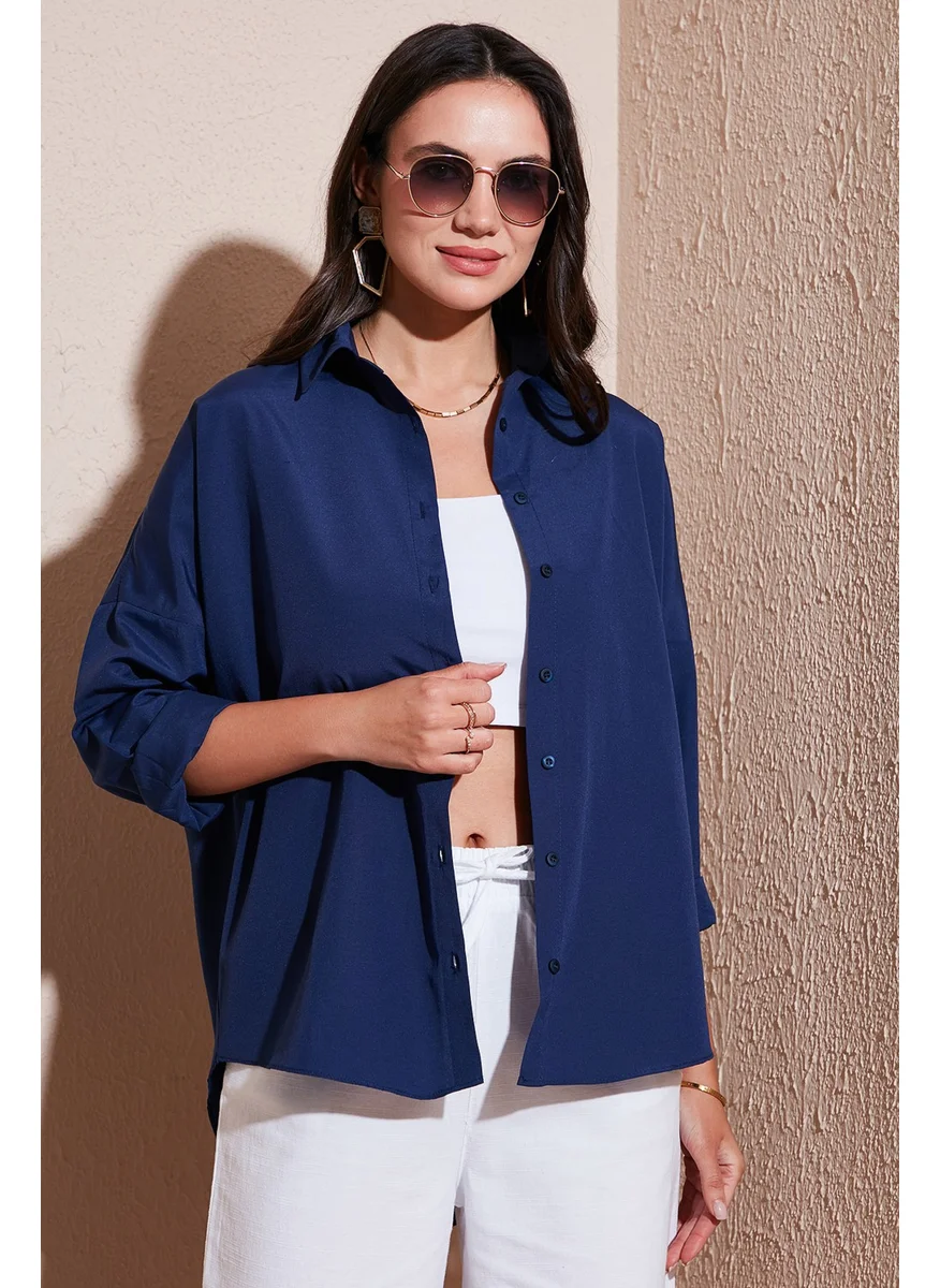 Lela Cotton Blend Regular Fit Shirt Women's Shirt 6772418