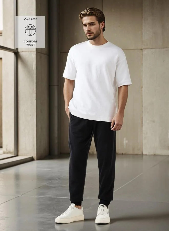 سبلاش فيڤ بنطلون رياضي بقصة عادية ورباط وخصر مرن وجيوب