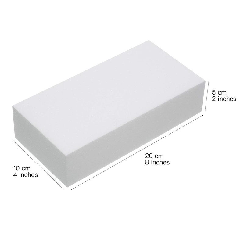 Crafare 8 Pack Craft Foam Blocks 8X4X2 Inch Polystyrene Brick Rectangle for Arts,School Modeling Projects Sculptures,Floral Arrangements,Party Table Centerpieces - Image 2