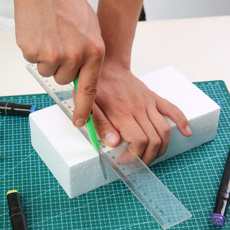 Crafare 8 Pack Craft Foam Blocks 8X4X2 Inch Polystyrene Brick Rectangle for Arts,School Modeling Projects Sculptures,Floral Arrangements,Party Table Centerpieces - Image 5