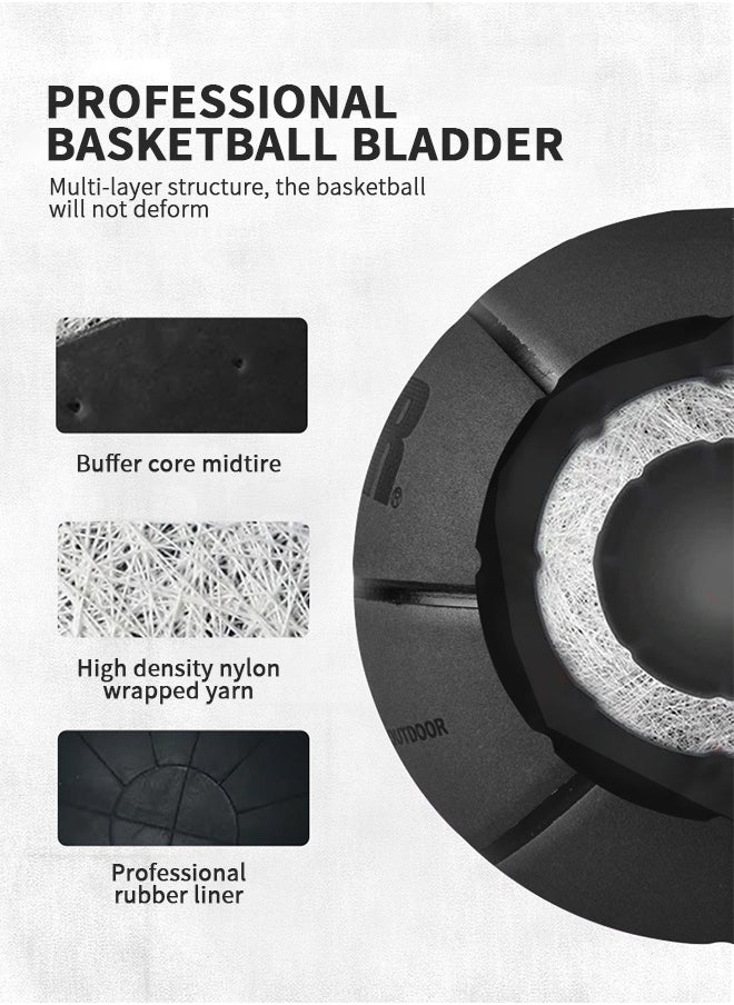 GROIC Basketball  Standard Offical Indoor Outdoor Basketball Leather Game Basketball Game Training Universal Basketball Outdoor Sports Goods  - Image 3