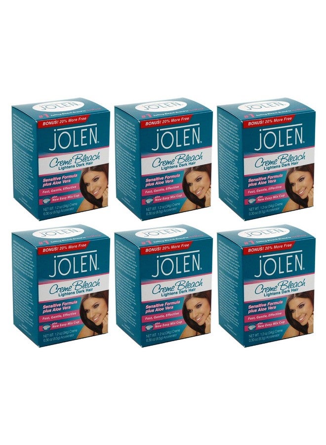 jOLEN Olen Creme Bleach Sensitive Formula Plus Aloe Vera 1Oz.(Pack Of 6) - Image 2