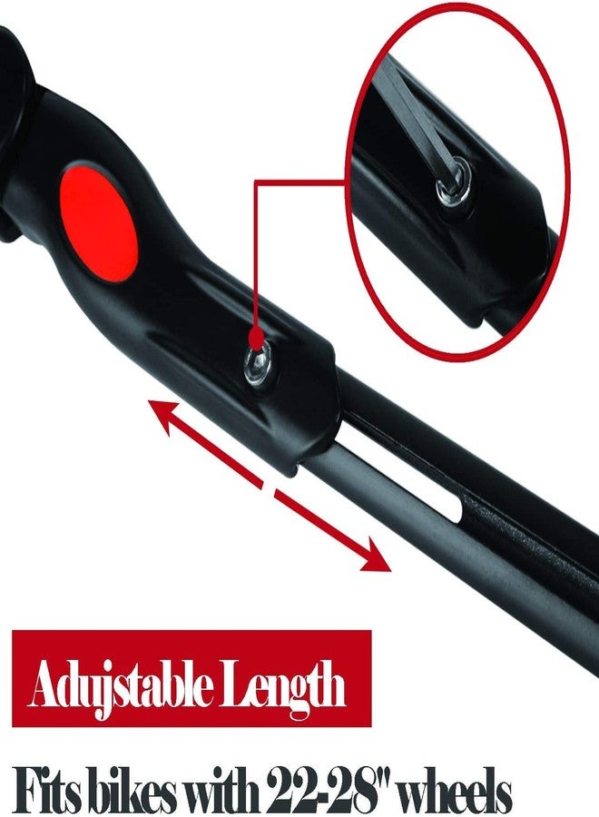 UDee Bicycle Kickstand Adjustable, Bicycle Side Kickstand Rear Mount Fit for 22" 24" 26" 28" - Image 3