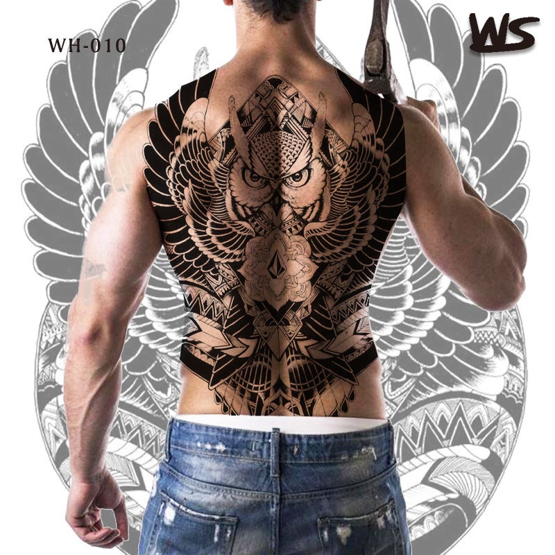 Full Back Dragon, Snake, Tiger, Beauty Tattoo Stickers For Men And Women, Tattoo Stickers, Snake Body Stickers, Colorful Water Transfer Printing, Designs - Image 5