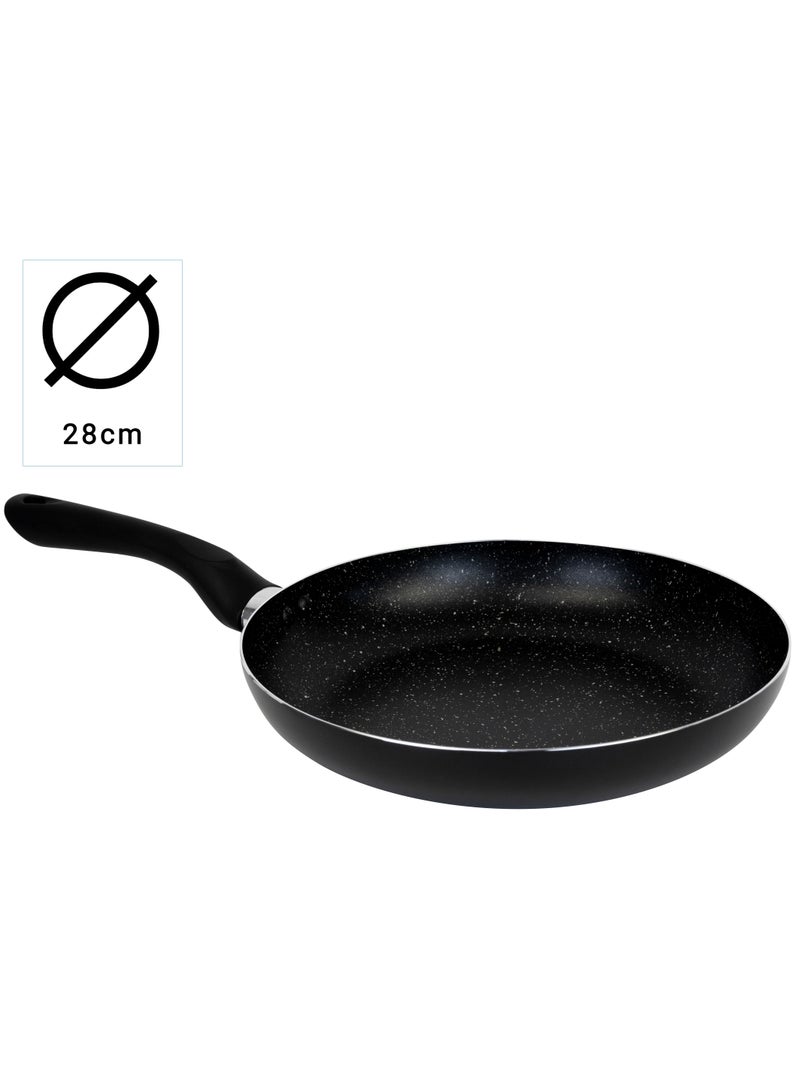 Wilson Fry Pan with Durable Marble Coating, Induction Safe Non-Stick Frying Sauté Pan, Forged Aluminium Construction Induction Bottom Skillet Pan 28CM - Image 4
