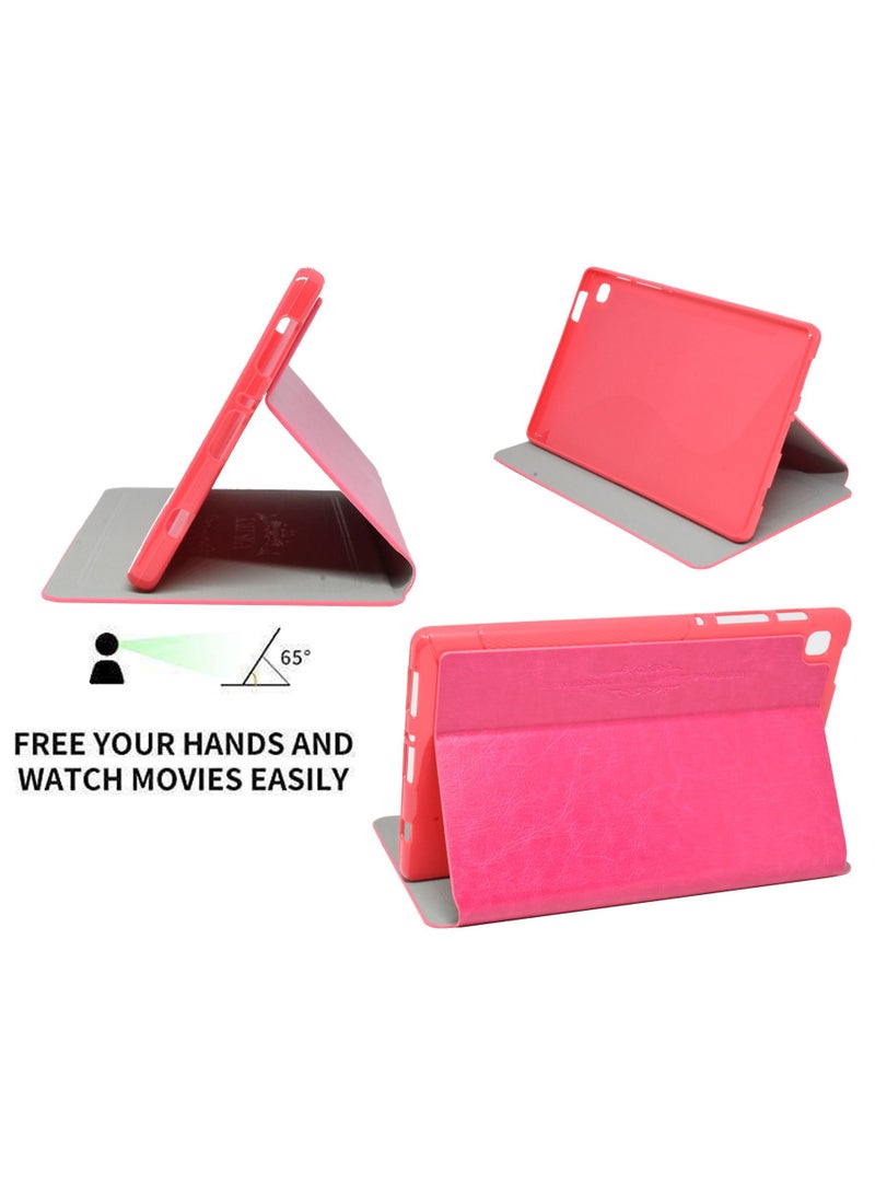 كاكو Tab A7 Lite ، غطاء جلدي واقٍ واقٍ من الجلد لهاتف Samsung T220 / T225 وردي - Image 2