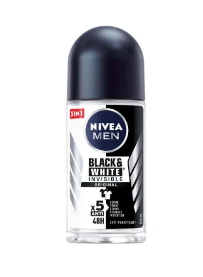 نيفيا بلاك آند وايت إنفزبل رول أون مضاد للتعرق 50 مل عبوة 2 – حماية من البقع والآثار البيضاء مع حماية من التعرق حتى 48 ساعة - Image 4