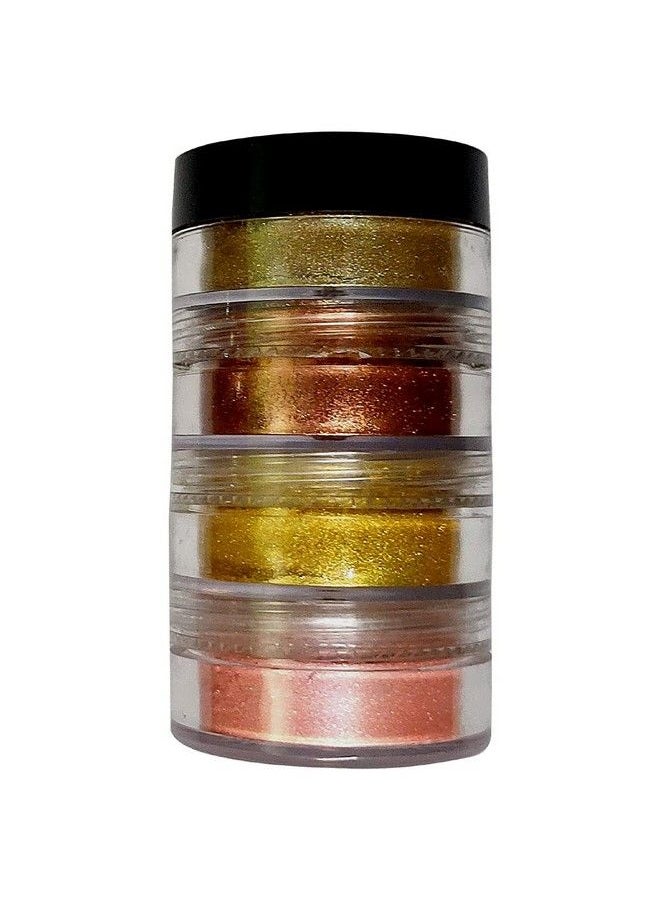 Vozwa 4 In 1 Eyeshadow Shimmer Dust (Gold + Pink + Copper + Dust) 6 G  - Image 1