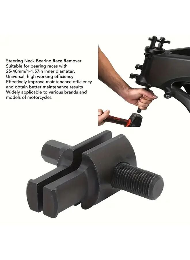 Universal 25 40mm Motorcycle Steering Stem Bearing Race Removal Tool 1pc - Image 2