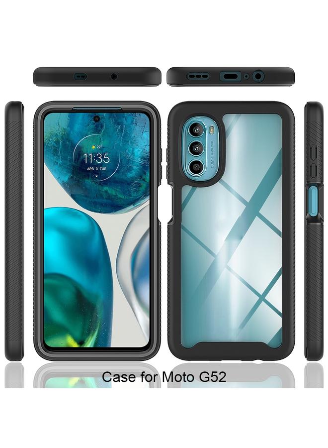 Green Tiger Motorola Moto G52 G82 Starry Sky Full Body Hybrid Shockproof Phone Case Red - Image 2