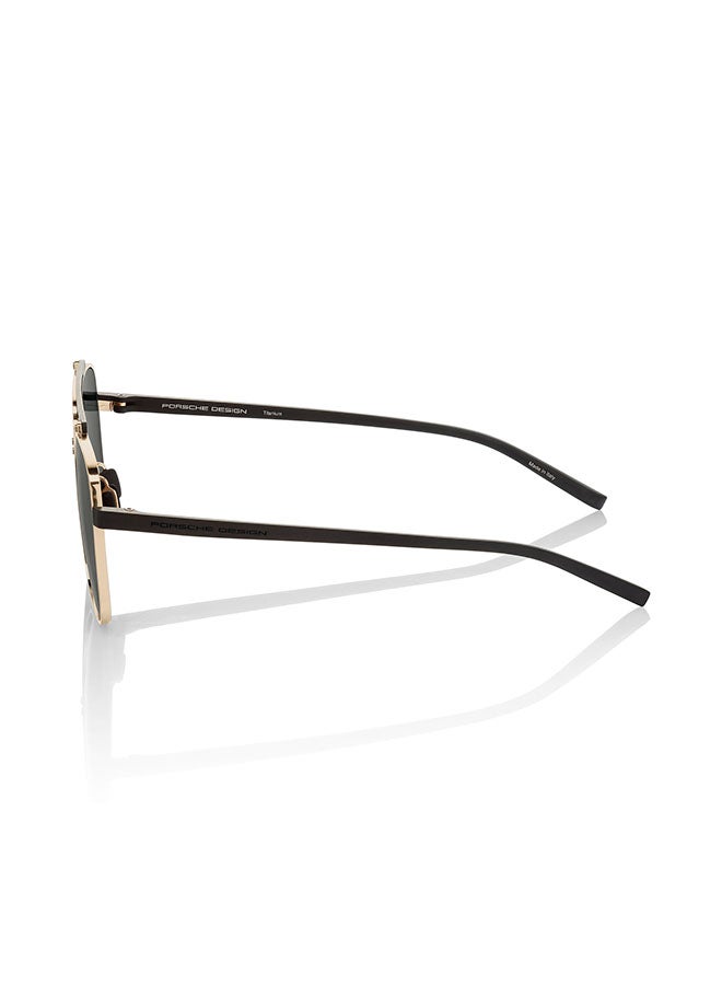 Porsche Design نظارة شمسية مربعة مستقطبة للرجال - P8937 C 59 - مقاس العدسة: 59 مم  - Image 3