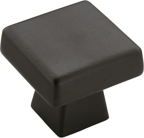 Amerock Cabinet Knob Black Bronze 112 inch 38 mm Length Blackrock 1 Pack Drawer Knob Cabinet Hardware