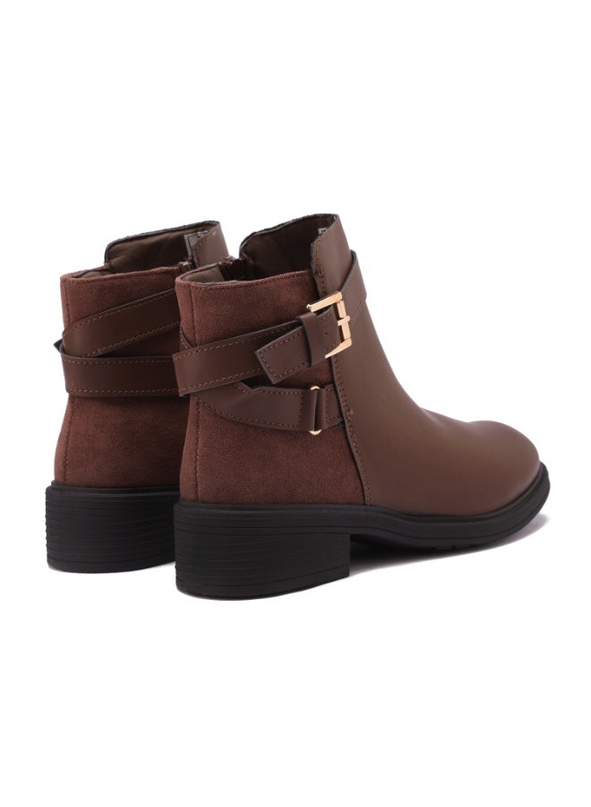 Women's Elegant Short Boot Imported Leather - Comfortable Sole - Image 3