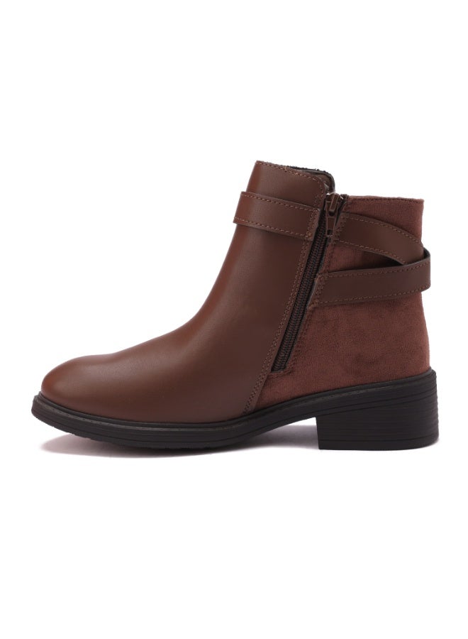 Women's Elegant Short Boot Imported Leather - Comfortable Sole - Image 4