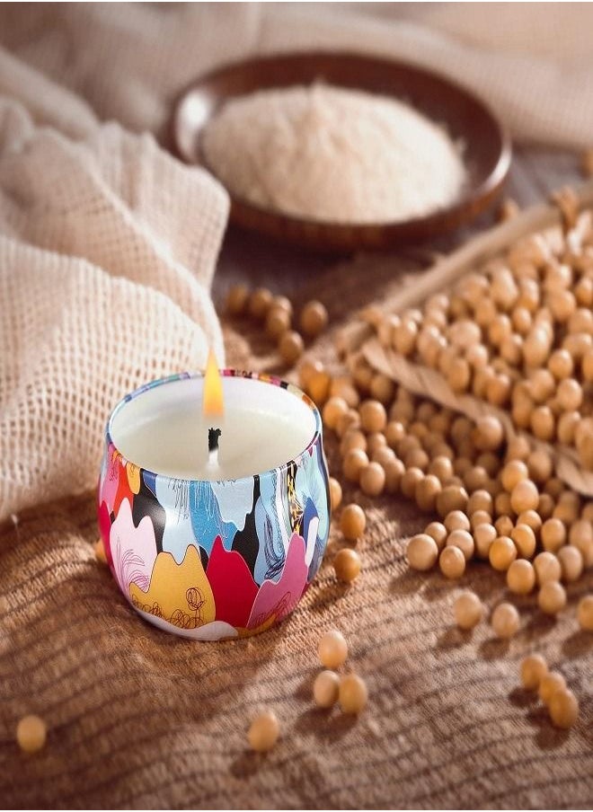 Generic - Luxury Scented Candles Gift Set Aroma Tin Jar Natural Soy Wax - Image 1
