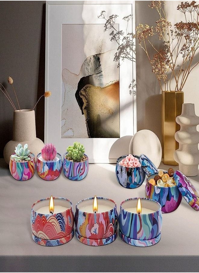 Generic - Luxury Scented Candles Gift Set Aroma Tin Jar Natural Soy Wax - Image 1