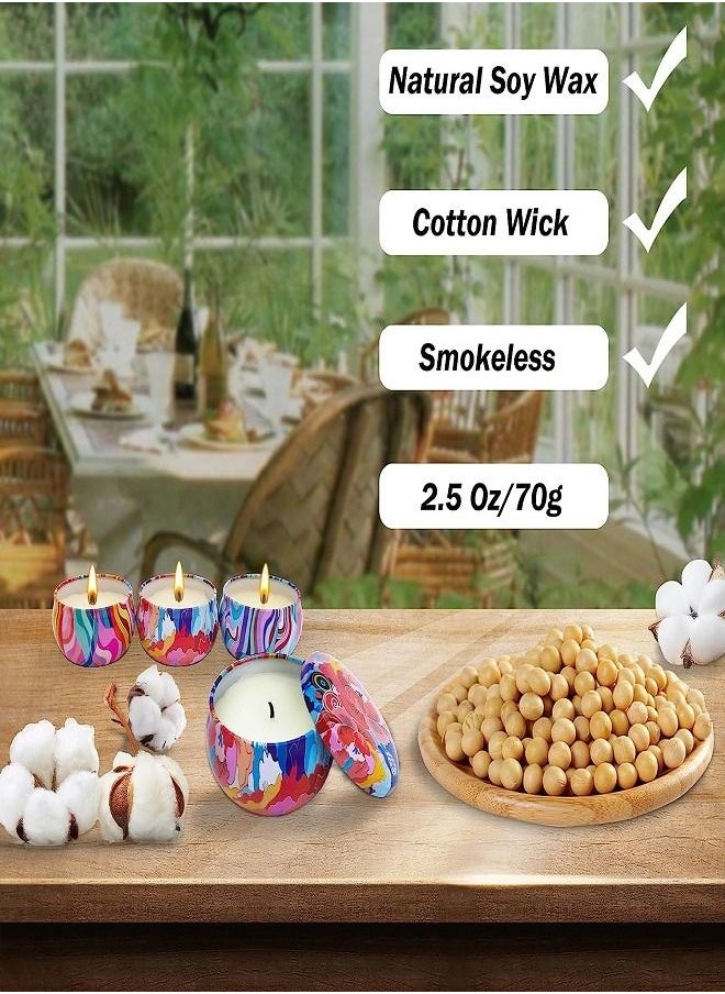 Generic - Luxury Scented Candles Gift Set Aroma Tin Jar Natural Soy Wax - Image 1