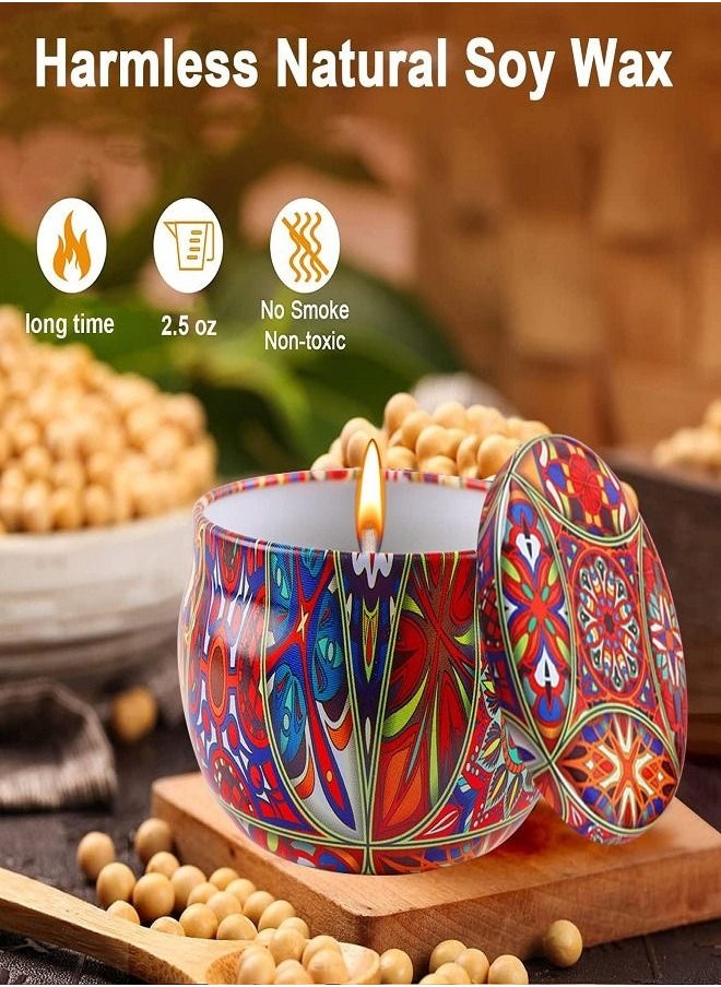 Generic - Luxury Scented Candles Gift Set Aroma Tin Jar Natural Soy Wax - Image 1