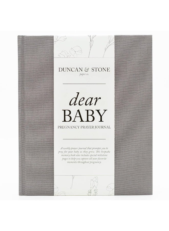 DUNCAN & STONE PAPER CO. Dear Baby: A Pregnancy Prayer Journal & Memory Book for Expecting Moms - Image 1