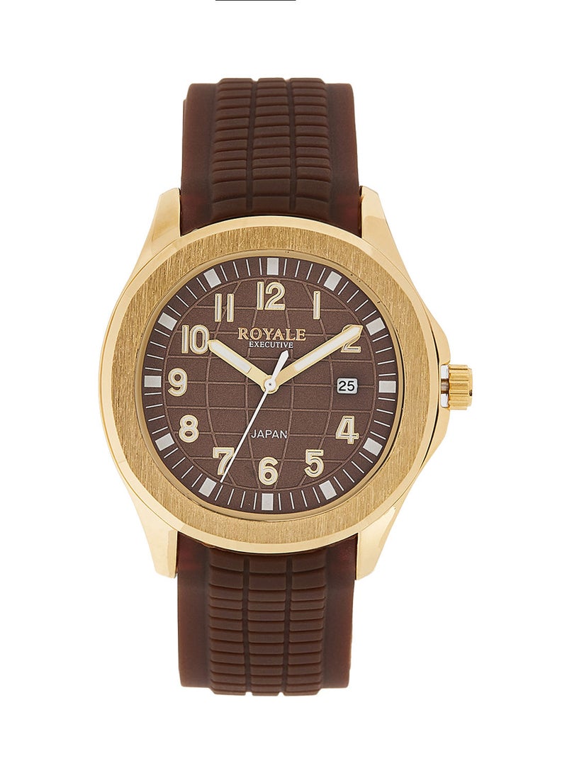 Royale Executive Men's Classic Rubber Strap Watch - Image 1