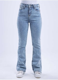 High-Waist Light Acid Wash Flared Jeans. - pzsku/Z8E49E64A04E72E7F937BZ/45/_/1721176316/76ec9278-3cb6-4723-9085-b97e1854c97b