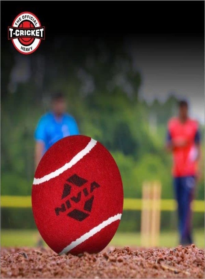 Nivia Heavy Weight Tennis Cricket Ball, Felt Tennis Ball for Cricket, Training Ball for Outdoor & Indoor, Heavy Tennis Balls for Players (Red, Pack of 12) - Image 4