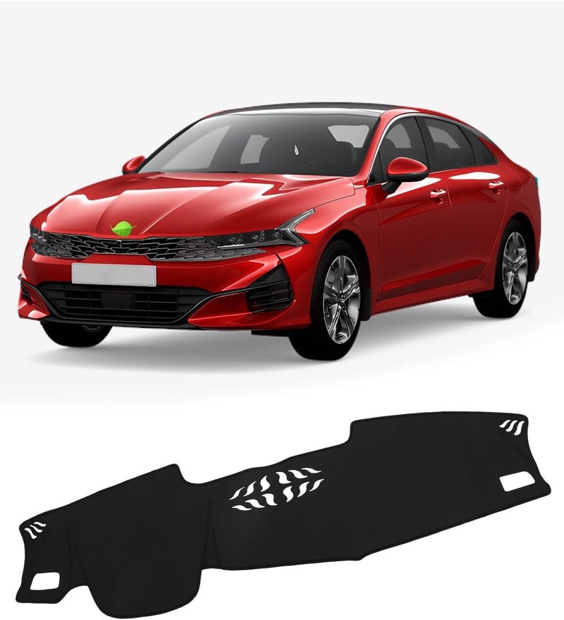 FIILINES Dash Cover Fit for Kia K5 2021 2022 2023 (Without HUD) Dashboard Mat Cover Sunshade Nonslip Mesh Protector No Glare - Image 1