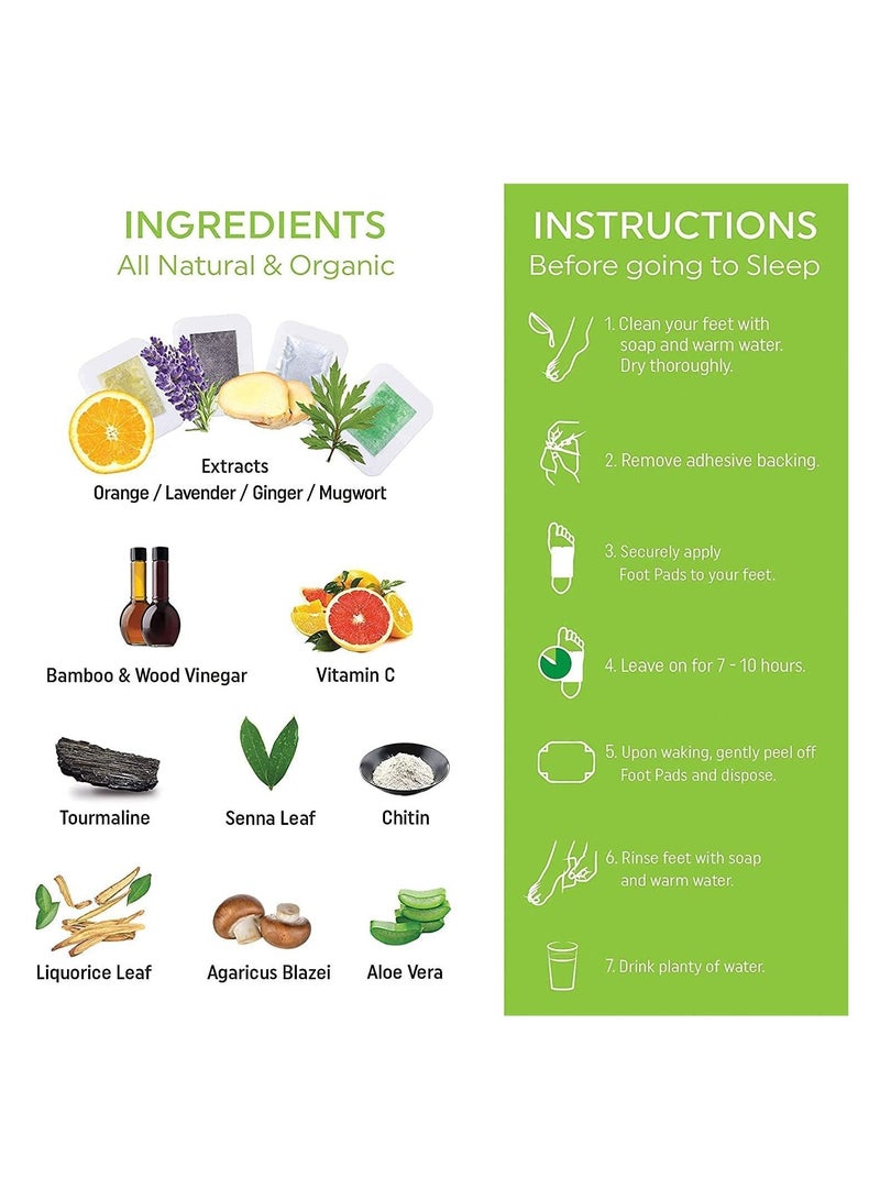 Bamboo EXPORT TOX FREE Premium Detox Foot patches Cleansing Toxin Remover Foot Pad Stress Relief Sleep Weight Loss Patch For Men And Women 1 BOXES 10 Patches - Image 2