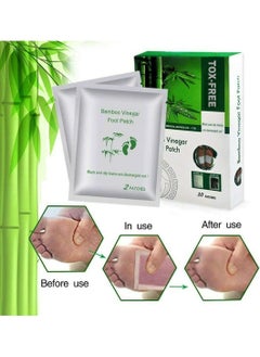 Bamboo EXPORT TOX FREE Premium Detox Foot patches Cleansing Toxin Remover Foot Pad Stress Relief Sleep Weight Loss Patch For Men And Women 1 BOXES 10 Patches  - Image 3