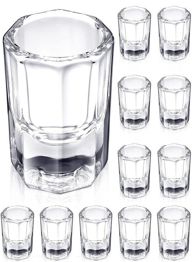 Cunhill 24 Pieces Dappen Dishes for Acrylic Nails Monomer Liquid Powder Glass Cups Clear Crystal Bowls Holders for Nail Extension Supplies - Image 1