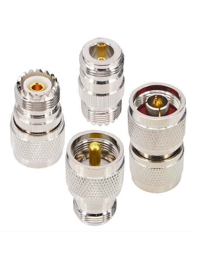 onelinkmore مجموعة موصلات محول RF Coaxial ذكر/أنثى إلى UHF PL-259 SO-239 موصل مستقيم M/F - Image 3