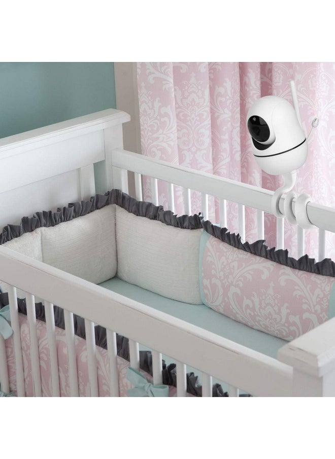 iTODOS iTODOS Baby Monitor Mount Compatible with HelloBaby HB65/HB66/HB248,ANMEATE SM935E Baby Monitor Camera, Versatile Twist Mount Without Tools or Wall Damage -White  - Image 3