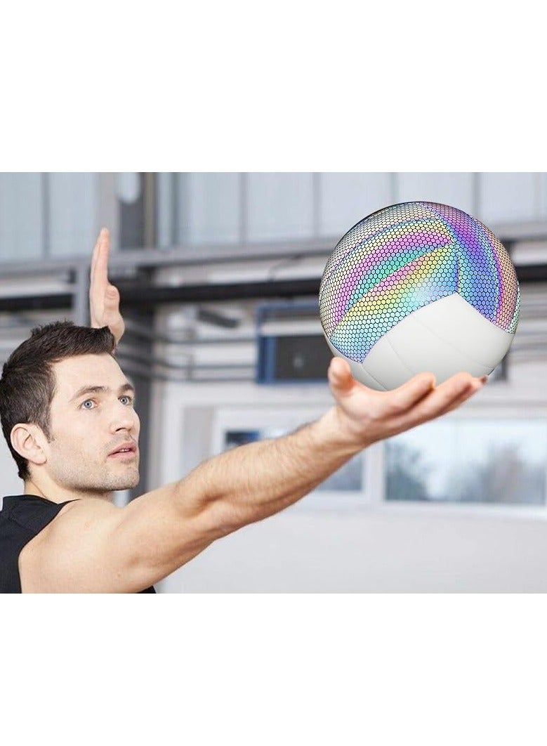 Reflective Volleyball - Official Size of indoor/outdoor/gym/beach game No. 5, Explosion Machine Sewn Soft Volleyball, Sports Training Game Ball, High-quality Soft Volleyball - Image 5