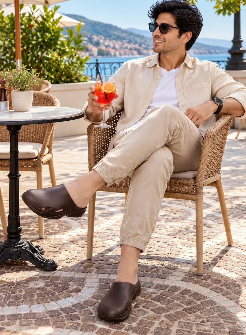 Doubleu Doubleu Roma Mule Slides for Men, Comfortable Recovery Footwear