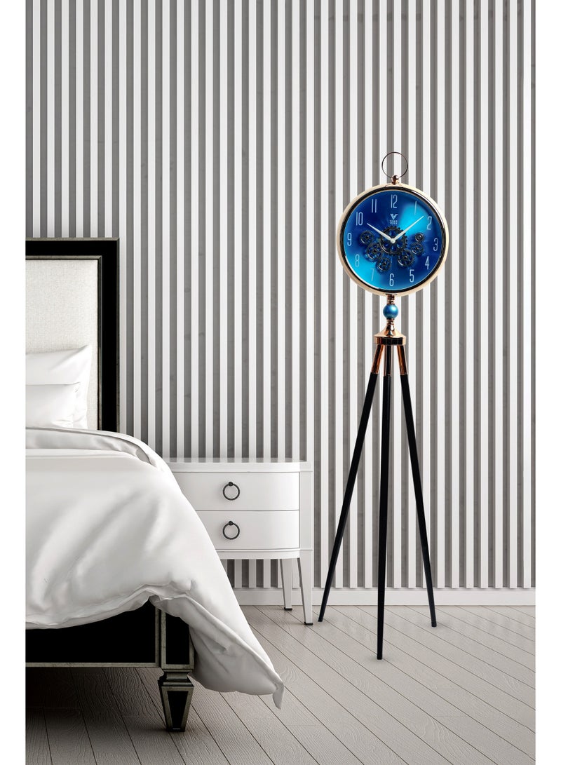 VOGUE VENUE Premium Vintage Tripod Floor Clock | Adjustable Wooden Stand | Antique Style Decorative Standing Clock for Living Room, Office & Home Décor - Image 3