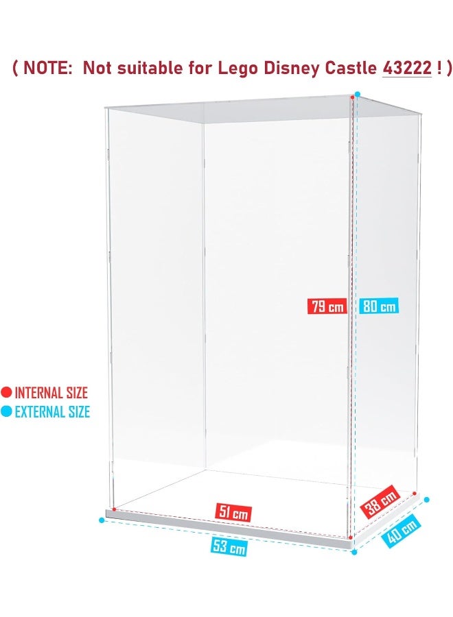 TPGP 79 Cm Tall Acrylic Display Case For Lego Disney Castle 71040 - Image 2