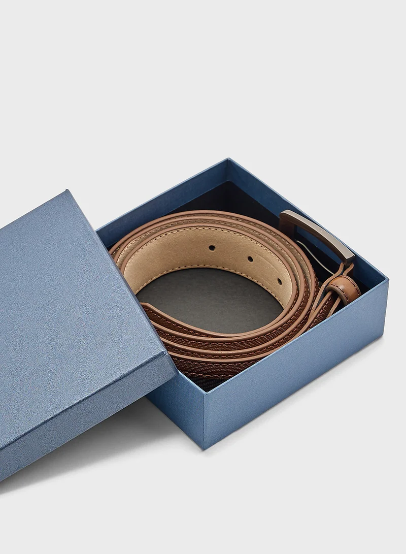Robert Wood Genuine Leather Casual Belt