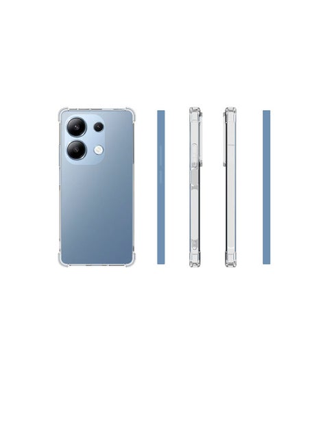 غطاء حماية لهاتف شاومي بوكو M6 برو 4G / ريدمي نوت 13 برو 4G شفاف