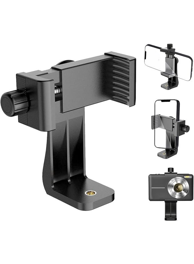 AYAPOUCE Tripod Phone Mount Holder – Adjustable Smartphone & Camera Clip – Universal Adapter for Ring Light, Monopod & Selfie Stick – Compatible with Most Phones - Image 2